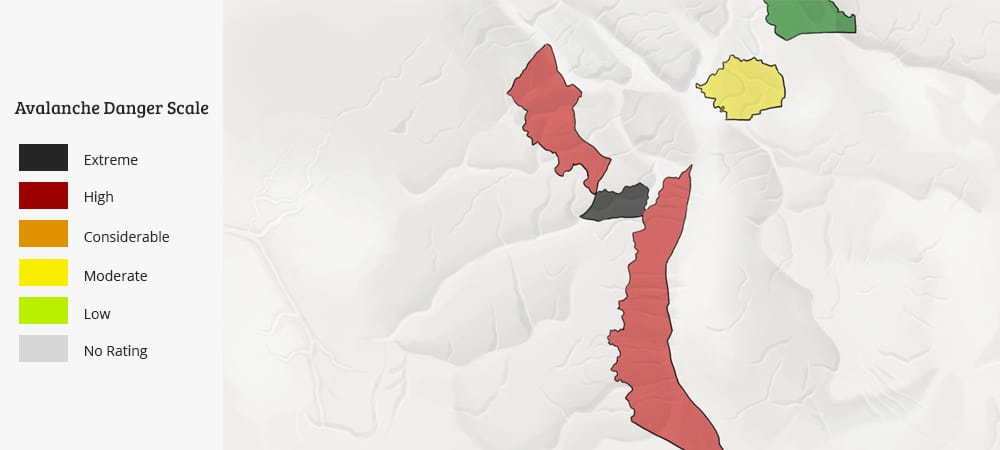 Typical Avalanche Map