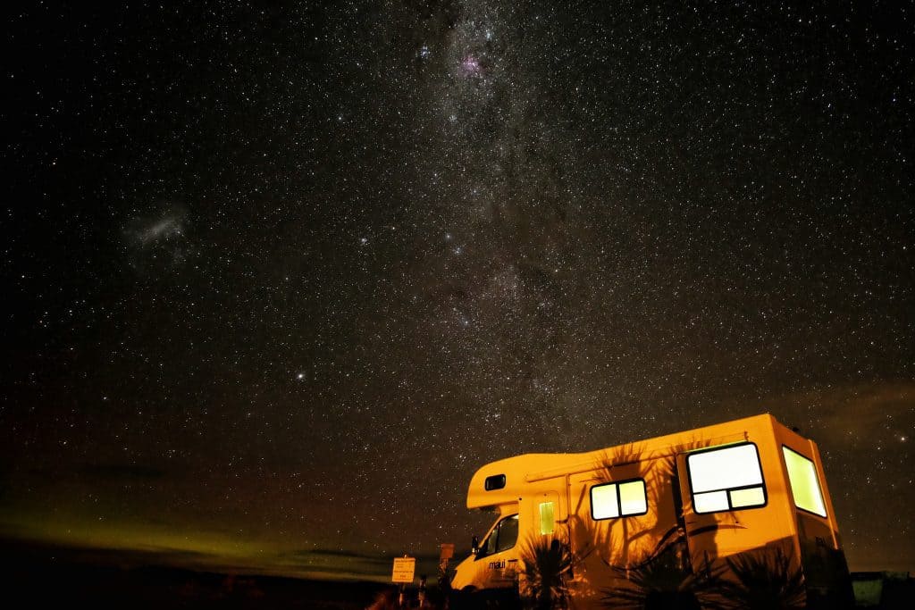 Photo of An RV Under stars