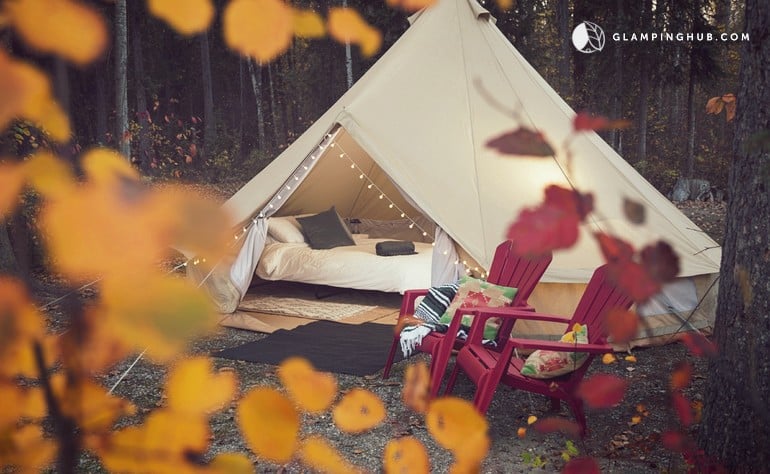 Whimsical and Luxury Camping Tent Set in the Town of Golden, British Columbia - Glamping Hub